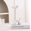 Modern metallic ceramic balloon dog living room sculpture by Decorbites