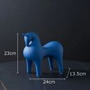 GobekUsa Abstract Ceramic Horse Sculpture Decorative Figurine