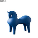 GobekUsa Abstract Ceramic Horse Sculpture Decorative Figurine