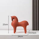 GobekUsa Abstract Ceramic Horse Sculpture Decorative Figurine