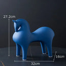 GobekUsa Abstract Ceramic Horse Sculpture Decorative Figurine