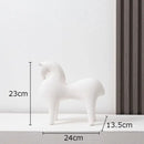 GobekUsa Abstract Ceramic Horse Sculpture Decorative Figurine