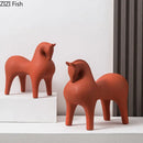 GobekUsa Abstract Ceramic Horse Sculpture Decorative Figurine