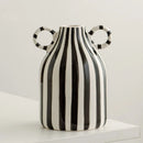 GobekUsa Abstract Ceramic Hydroponic Vase, Black & White