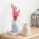 GobekUsa Abstract Ceramic Hydroponic Vase, Black & White