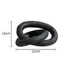 GobekUsa Abstract Ceramic Knot Sculpture for Room Aesthetic Decor