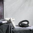 GobekUsa Abstract Ceramic Knot Sculpture for Room Aesthetic Decor