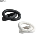 GobekUsa Abstract Ceramic Knot Sculpture for Room Aesthetic Decor