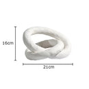 GobekUsa Abstract Ceramic Knot Sculpture for Room Aesthetic Decor