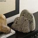 GobekUsa Abstract Ceramic Rockery Sculpture Ornament for Aesthetic Desk Decoration