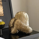GobekUsa Abstract Ceramic Rockery Sculpture Ornament for Aesthetic Desk Decoration