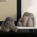 GobekUsa Abstract Ceramic Rockery Sculpture Ornament for Aesthetic Desk Decoration