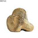 GobekUsa Abstract Ceramic Rockery Sculpture Ornament for Aesthetic Desk Decoration