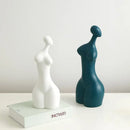 GobekUsa Abstract Ceramic Sexy Woman Statues - Modern White Decor Ornaments