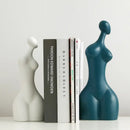 GobekUsa Abstract Ceramic Sexy Woman Statues - Modern White Decor Ornaments