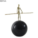 GobekUsa Abstract Character Marble Sculpture Room Decor
