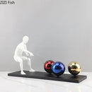 GobekUsa Abstract Character Metal Sculpture Desk Ornament Aesthetic Room Decor