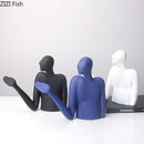 GobekUsa Abstract Character Resin Sculpture Desk Decoration for Modern Aesthetics