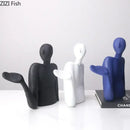 GobekUsa Abstract Character Resin Sculpture Desk Decoration for Modern Aesthetics