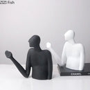 GobekUsa Abstract Character Resin Sculpture Desk Decoration for Modern Aesthetics