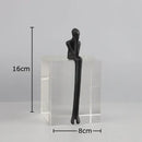 GobekUsa Abstract Character Sculpture with Crystal Base for Modern Room Decor