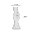 GobekUsa Abstract Character White Ceramics Vase Home Decor Handcrafted Modern Flower Arrangement