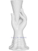 GobekUsa Abstract Character White Ceramics Vase Home Decor Handcrafted Modern Flower Arrangement