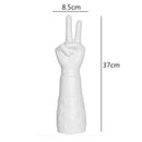 GobekUsa Abstract Character White Ceramics Vase Home Decor Handcrafted Modern Flower Arrangement
