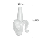 GobekUsa Abstract Character White Ceramics Vase Home Decor Handcrafted Modern Flower Arrangement