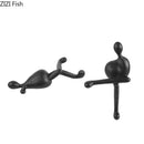 GobekUsa Abstract Characters Resin Sculpture Desk Decoration Modern Home Decor Figure Statue