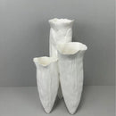 GobekUsa Abstract Coral Reef Ceramic Vase Triangle Shape Handicraft Home Decor Vase