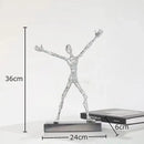 GobekUsa Abstract Couple Statue for Desk Decoration and Room Aesthetics