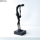 GobekUsa Abstract Couple Statue for Desk Decoration and Room Aesthetics