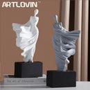 GobekUsa Abstract Dancer Figure Resin Sculpture for Modern Home Decor