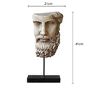 GobekUsa Abstract David Face Resin Sculpture for Home Decor