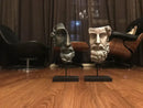 GobekUsa Abstract David Face Resin Sculpture for Home Decor