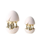 GobekUsa Abstract Eggshell Hollow Out Cracked Egg Decorative Figurine