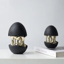 GobekUsa Abstract Eggshell Hollow Out Cracked Egg Decorative Figurine