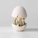 GobekUsa Abstract Eggshell Hollow Out Cracked Egg Decorative Figurine