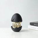 GobekUsa Abstract Eggshell Hollow Out Cracked Egg Decorative Figurine