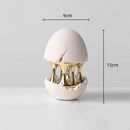 GobekUsa Abstract Eggshell Hollow Out Cracked Egg Decorative Figurine