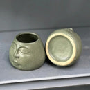 GobekUsa Abstract Face Ceramic Flowerpot Vase Ashtray Plant Home Decor Accessories