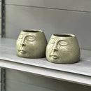 GobekUsa Abstract Face Ceramic Flowerpot Vase Ashtray Plant Home Decor Accessories