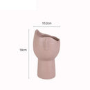 GobekUsa Abstract Face Ceramic Vase for Table Flowers Decoration