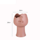 GobekUsa Abstract Face Ceramic Vase for Table Flowers Decoration