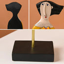 GobekUsa Abstract Face Resin Art Ornament Figure Statues for Home and Office Decor