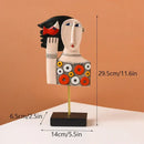GobekUsa Abstract Face Resin Art Ornament Figure Statues for Home and Office Decor