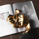 GobekUsa Abstract Face Sculpture Ornament for Home Decor and Wedding Gift