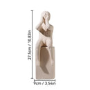 GobekUsa Abstract Family Character Ceramic Sculpture Desk Decoration