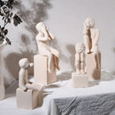GobekUsa Abstract Family Character Ceramic Sculpture Desk Decoration